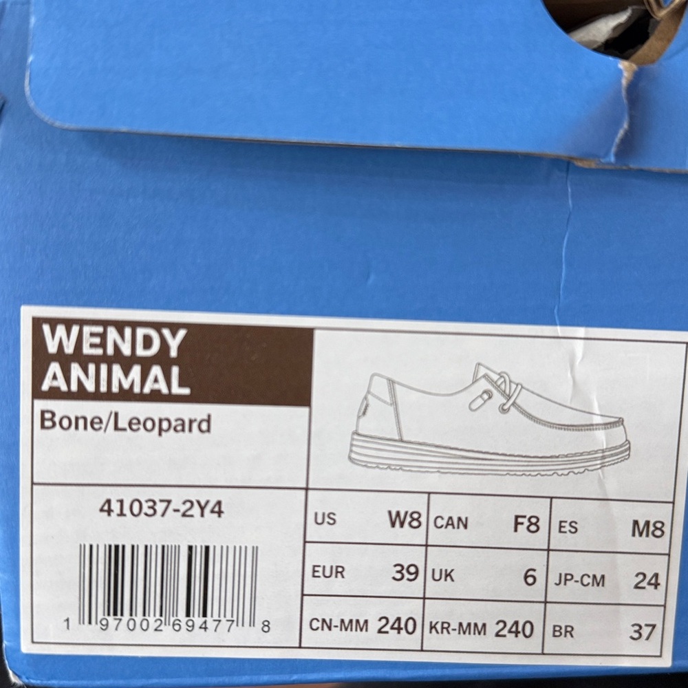 HEY DUDE WENDY ANIMAL - WOMENS 8 - Picture 7 of 7